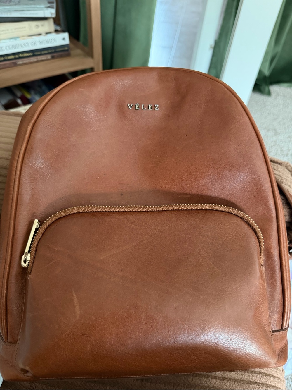 Brown Leather Backpack
